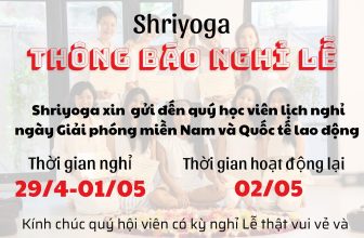 [🆕🇻🇳] Shriyoga – SATCHITANANDA – THỰC TẠI – Ý THỨC – PHÚC LẠC 🧘 Top1Yoga 🧘 THÔNG BÁO LỊCH NGHỈ LỄ 30/04-01/05/2024Shriyoga xin thông báo đến quý hội viên lịch nghỉ Lễ như sau:Tất cả các lớp khung giờ OFFLINE: 6h30, 12h00 và 18 , shares-0✔️ , likes-4❤️️ , date-2024-04-28 15:18:04🇻🇳🇻🇳🇻🇳📰🆕