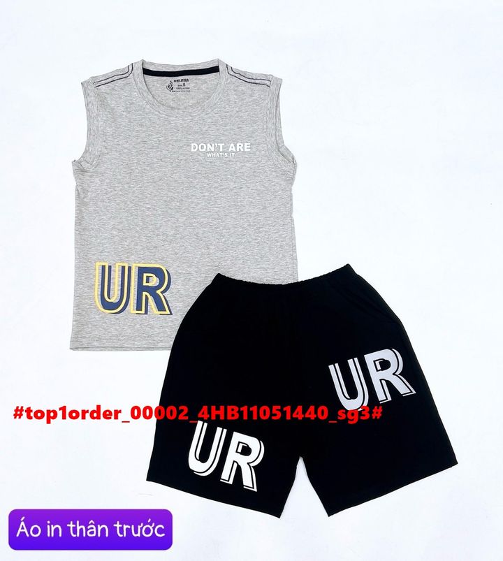 [🆕🇻🇳] Phân Phối – Bán Buôn – Bán Sỉ Vkids 😎❤️️⭐️ – 💖Buôn_sỉ_HN💖 Bộ bé trai, chất cotton 4 chiều, sát nách, in hình, form chuẩn, t …