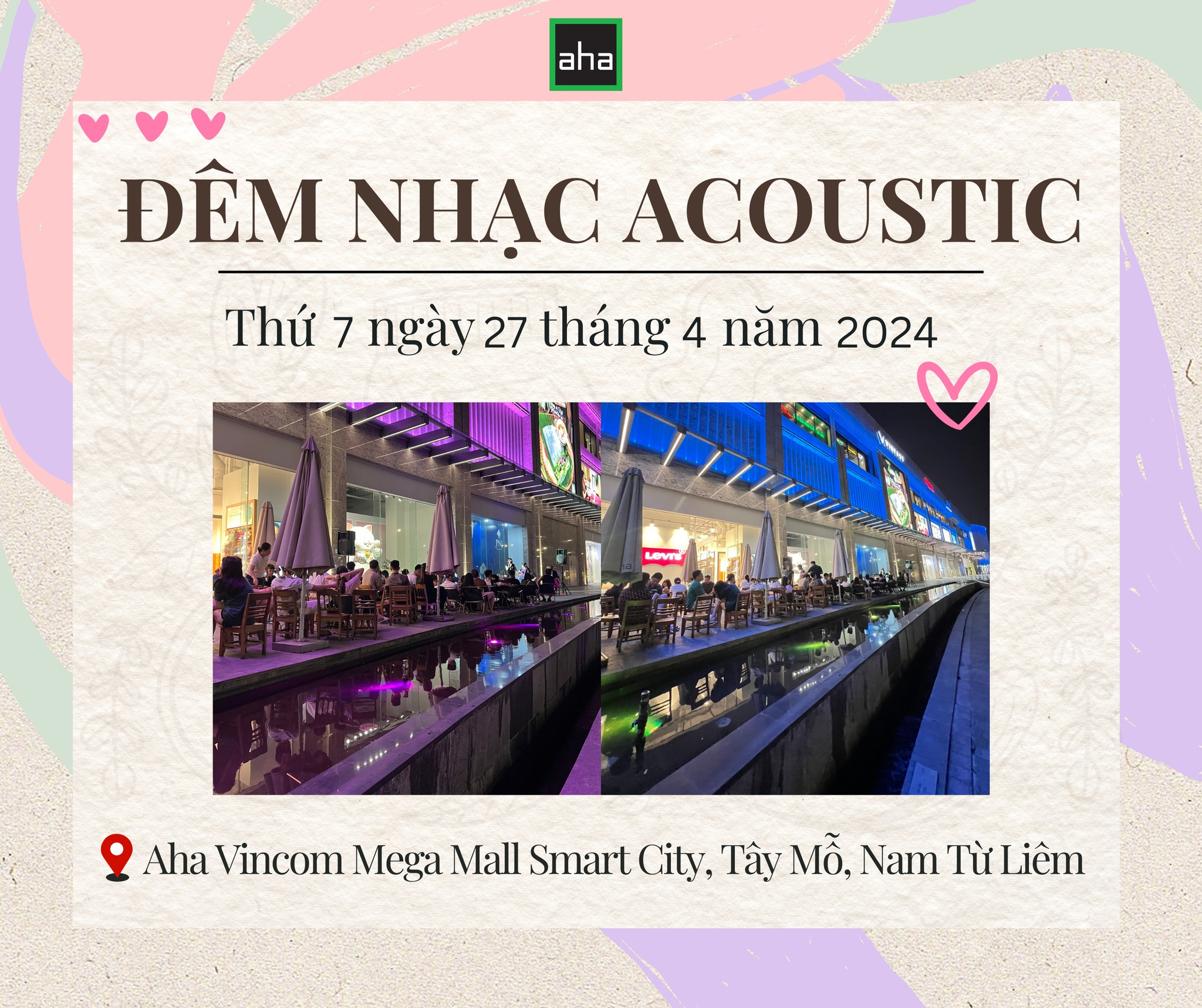 [☕️🇻🇳] AHA Cafe 🥤 Top1Coffee ☕️  𝗟𝗜𝗩𝗘 𝗠𝗨𝗦𝗜𝗖| 𝐓𝐡ứ 𝟕 (𝟐𝟕/𝟒/𝟐𝟎𝟐𝟒 )QUÁN CAFE CÓ NHẠC ACOUSTIC CỰC CHILL CUỐI TUẦN
| AHA CAFE | _ Vincom Mega Mall Smart City Tâ , shares-2✔️ , likes-15❤️️ , date-2024-04-24 02:51:26🇻🇳🇻🇳🇻🇳📰🆕