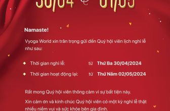 [🆕🇻🇳] Vyoga World By Master Vishwa – Hệ thống phòng tập Yoga Ấn Độ 🧘 Top1Yoga 🧘 THÔNG BÁO LỊCH NGHỈ LỄ 30/4 & 01/5Vyoga World xin trân trọng gửi đến Quý hội viên, Khách hàng và Đối tác lịch nghỉ lễ 30/4 & 01/5 chi tiết như sau:– Th , shares-1✔️ , likes-40❤️️ , date-2024-04-25 07:10:30🇻🇳🇻🇳🇻🇳📰🆕