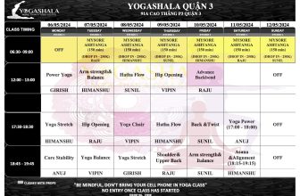 [🆕🇻🇳] YOGA SHALA – Bậc thầy ẤN ĐỘ – Đẳng cấp YOGA 🧘 Top1Yoga 🧘 𝐋𝐈̣𝐂𝐇 𝐓𝐀̣̂𝐏 𝐓𝐔̛̀ 𝟎𝟓.𝟎𝟓.𝟐𝟎𝟐𝟒- 𝟏𝟐.𝟎𝟓.𝟐𝟎𝟐𝟒
Yogashala xin gửi Quý hội viên lịch học tại trung tâm vào tuần sau.
Quý hội viên vui lòng theo dõi lịch học được c , shares-0✔️ , likes-12❤️️ , date-2024-05-05 08:29:14🇻🇳🇻🇳🇻🇳📰🆕