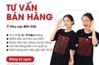 [💼🇻🇳] Tuyển Dụng TokyoLife  👁 Top1Jobs👥 Ứng tuyển liền tay, có ngay việc mới!!!
TokyoLife Bến Cát tìm kiếm các bạn Tư vấn bán hàng
Địa điểm làm việc: 111-113-115 Đư , shares-0✔️ , likes-13❤️️ , date-2024-05-22 04:00:17🇻🇳🇻🇳🇻🇳📰🆕