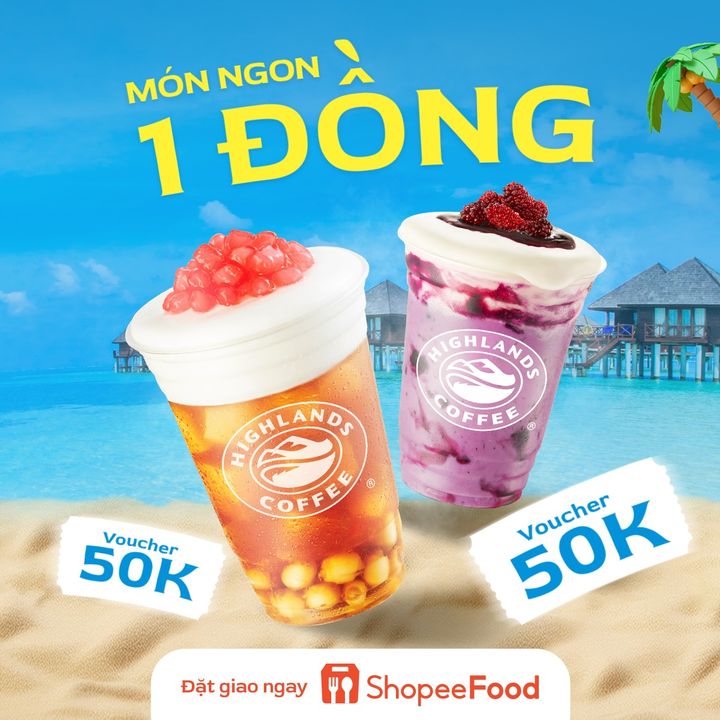[☕️🇻🇳] Highlands Coffee – THƯƠNG HIỆU BẮT NGUỒN TỪ CÀ PHÊ VIỆT NAM ☕️ Top1Coffee 🥤 – 🥳CHILL HÈ NHƯ Ý – SĂN DEAL HẾT Ý ​Với chiếc deal ƯU ĐÃI 1 ĐỒNG cực hờ …