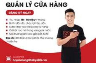 [💼🇻🇳] Tuyển Dụng TokyoLife  👁 Top1Jobs👥 TOKYOLIFE BẾN TRE TÌM THỦ LĨNH
Vị trí: Quản lý cửa hàngĐăng ký ứng tuyển ngay tại:
Thu nhập cạnh tranh: 10 – 15 Triệu/t , shares-0✔️ , likes-8❤️️ , date-2024-05-15 04:00:04🇻🇳🇻🇳🇻🇳📰🆕