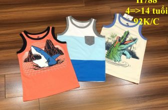 [🆕🇻🇳] Thời trang trẻ em Việt Nam xuất khẩu-Cambodia xuất xịn 😎❤️️⭐️ * Mã H788: Áo tank top Place bé trai hàng Cambodia xuất dư xịn. Chất cotton mềm, mát hình in siêu đẹp. BC 21418
– Các màu như ảnh
– Size: 4=>14 tuổi
, shares-0✔️ , likes-0❤️️ , date-2024-05-16 07:23:05🇻🇳🇻🇳🇻🇳📰🆕