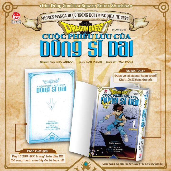 [📚🇻🇳] NXB Kim Đồng là NXB đứng đầu trong việc xuất bản sách và văn hóa phẩm 📕 Top1Book 📚 – 【𝙳𝚁𝙰𝙶𝙾𝙽 𝚀𝚄𝙴𝚂𝚃 ⚔️ CUỘC PHIÊU LƯU CỦA DŨNG SĨ DAI】…
