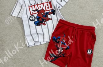 [🆕🇻🇳] Hello Kids – Hàng xuất xịn cho bé 😎❤️️⭐️ Bộ  P.RIMARK dư xịn đét SPIDERMAN chất lừ. Màu phối siêu sạch đẹp tây lắm luôn. Dáng áo thun  kèm quần da cá form dễ mặc dễ mặc. Mẫu mới nhất vừa xuất xưởn , shares-0✔️ , likes-35❤️️ , date-2024-05-16 13:34:56🇻🇳🇻🇳🇻🇳📰🆕