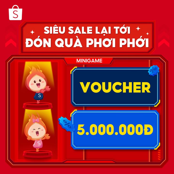 [🛍️🇻🇳] Shopee Việt Nam 🛍️ Top1Shop ❤️️ –  SIÊU SALE LẠI TỚI – ĐÓN QUÀ PHƠI PHỚI1️⃣ Follow Shopee Fanpage và thích bài vi …
