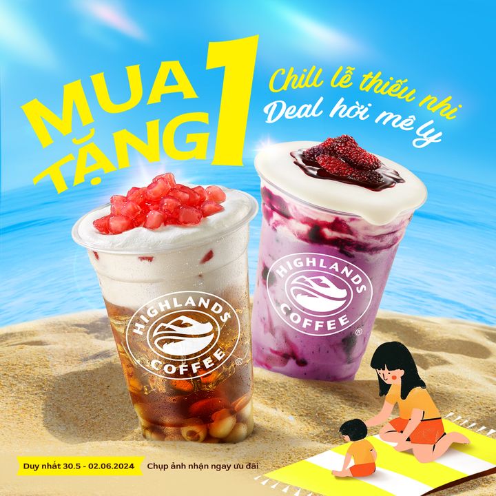 [☕️🇻🇳] Highlands Coffee – THƯƠNG HIỆU BẮT NGUỒN TỪ CÀ PHÊ VIỆT NAM ☕️ Top1Coffee 🥤 – CHILL LỄ THIẾU NHI, DEAL HỜI MÊ LY👉 Ngoan xinh yêu ơi, nhớ ghé Highlands nhận  …