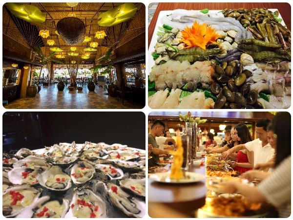 Quán hải sản Hạ Long, nhà hàng buffet Hải Sản Lạ Long, Buffet Sen Á Đông