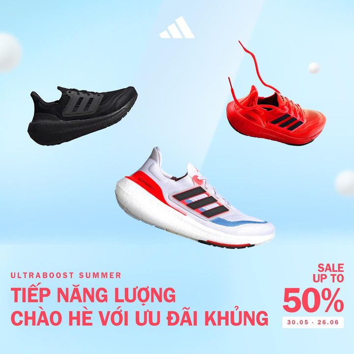 [👗🇻🇳] Adidas Việt Nam 😎❤️️⭐️ – TIẾP NĂNG LƯỢNG CHÀO HÈ VỚI ƯU ĐÃI KHỦNG ⚡🔥  Siêu nóng! Ultraboost Light  …
