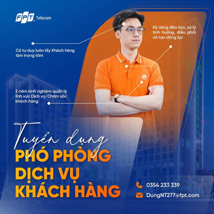 [💼🇻🇳] Tuyển dụng FPT Telecom 💼 Top1Jobs 👥 – Chọn đúng việc để trao gửi sự nghiệp⚡️ Bạn đã có ít nhất 2 năm kinh …