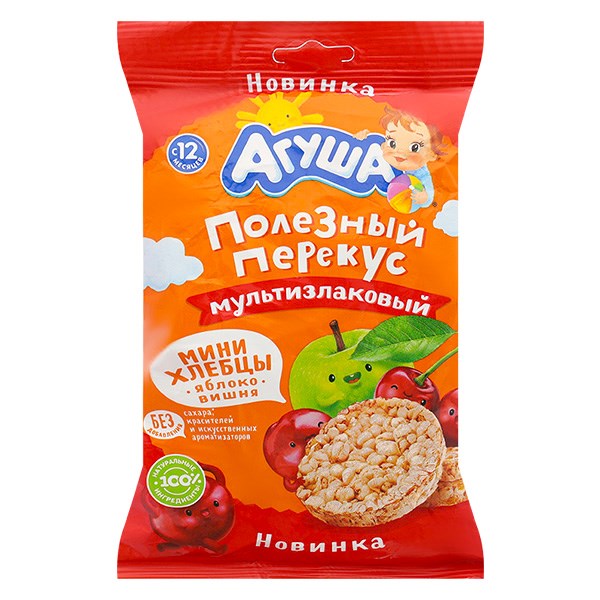 [🛒🇻🇳]Bánh gạo ăn dặm Agusha vị táo, cherry gói 30g (từ 1 tuổi) – Agusha , SKU – 313921 – avakids.com 🇻🇳🛒Top1Shop🛒 🇻🇳Top1Vietnam🇻🇳 🛍🛒🇻🇳