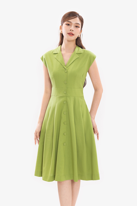 [🛒🇻🇳]Đầm xòe sơ mi cổ đan tông tay hến – K&K Fashion , SKU – KK168-27 – kkfashion.vn 🇻🇳🛒Top1Shop🛒 🇻🇳Top1Vietnam🇻🇳 🛍🛒🇻🇳