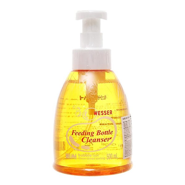 Nước rửa bình sữa Wesser chai 500 ml hương bưởi