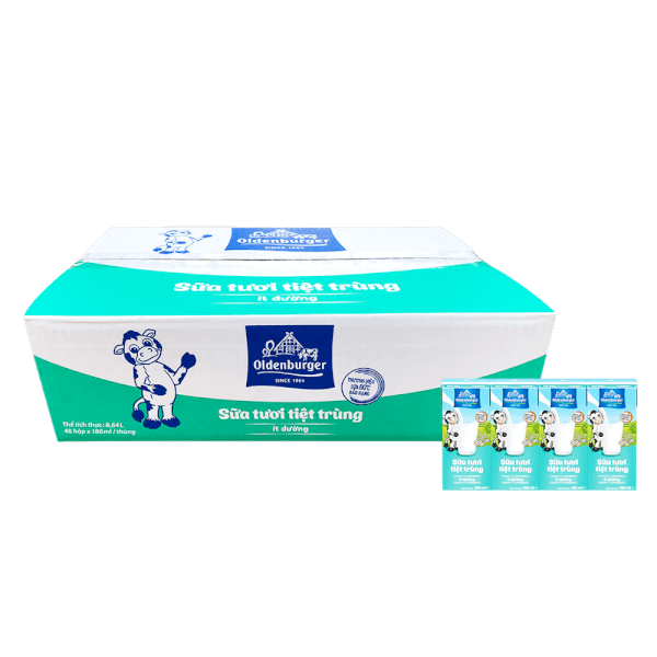 [🛒🇻🇳]Thùng Sữa tươi tiệt trùng Oldenburger ít đường 180ml (lốc 4 hộp) – Oldenburger , SKU – 3872000000003 – concung.com 🇻🇳🛒Top1Shop🛒 🇻🇳Top1Vietnam🇻🇳 🛍🛒🇻🇳
