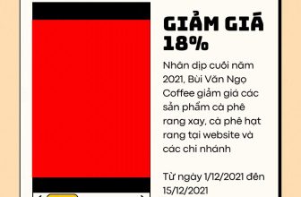 [☕️🇻🇳] Coffee Bùi Văn Ngọ – Chuỗi Cà Phê thuộc công ty Bùi Văn Ngọ Food 🥤 Top1Coffee ☕️ SALE SALE SALE
1/12/2021 – 15/12/2021Chương trình giảm giá các sản phẩm cà phê rang xay và cà phê hạt rangHãy đến địa chỉ gần nhất hoặc đặt hàng qua h , shares-0✔️ , likes-5❤️️ , date-2021-12-02 13:08:10🇻🇳🇻🇳🇻🇳📰🆕