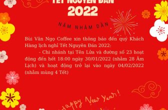 [☕️🇻🇳] Coffee Bùi Văn Ngọ – Chuỗi Cà Phê thuộc công ty Bùi Văn Ngọ Food 🥤 Top1Coffee ☕️ Bùi Văn Ngọ Coffee xin thông báo lịch nghỉ Tết Nguyên Đán 2022
#buivanngocoffee #buivanngo #coffee #tet2022
——
Hotline: 0903 752 889
Chi nhánh:
#1 26 , shares-1✔️ , likes-11❤️️ , date-2022-01-23 08:52:40🇻🇳🇻🇳🇻🇳📰🆕