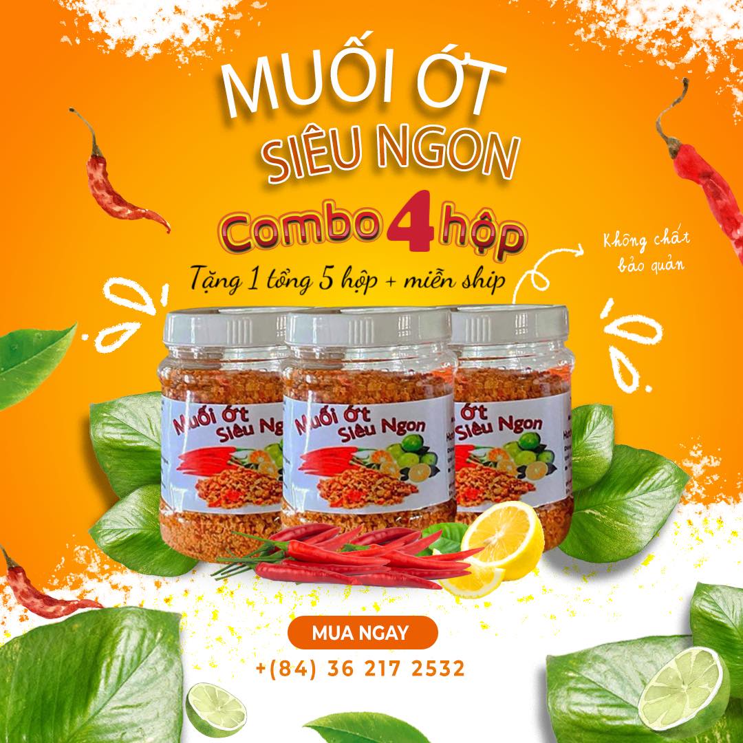 [🆕🇻🇳] Muối Ớt Siêu Ngon 🍔 Top1Food 🍜  KHUYẾN MÃI ĐẶC BIỆT mua 4  TẶNG  1 hộp + miễn ship chỉ trong hôm nay dành cho khách hàng thân thiết   ——–
 Giao hàng tận nơi trên toàn quốc
 Bảo quản , shares-1✔️ , likes-22❤️️ , date-2023-08-10 02:52:22🇻🇳🇻🇳🇻🇳📰🆕