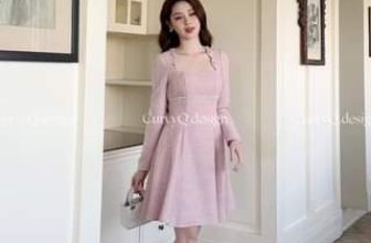 [🆕🇻🇳] CurvyQ – THỜI TRANG NỮ THIẾT KẾ 👕 Top1Fashion 👗  Nổi bật 1 cách nhẹ nhàng trong chiếc váy tweed mang tone màu hồng pastel. Thiết kế chiết ly eo và xếp xoè hông cực tôn dáng, kết hợp những đường sóng lượn  , shares-0✔️ , likes-0❤️️ , date-2023-12-11 15:11:35🇻🇳🇻🇳🇻🇳📰🆕