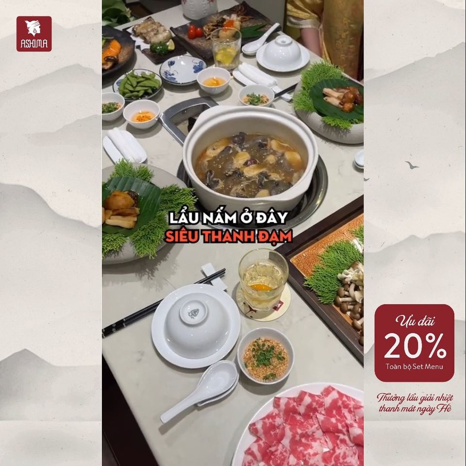[🆕🇻🇳] ASHIMA MUSHROOM HOTPOT là chuỗi nhà hàng LẨU NẤM THIÊN NHIÊN 🍔 Top1Food 🍜 [HN] LẨU NẤM QUÝ THƯỢNG HẠNG CHỈ TỪ 288K/ NGƯỜI

Cho ngày Hè sang có phần oi nóng, những tầng vị lẩu nấm thanh ngọt, thơm dịu hẳn là lựa chọn lý tưởng. Ash , shares-0✔️ , likes-15❤️️ , date-2024-05-29 03:30:31🇻🇳🇻🇳🇻🇳📰🆕