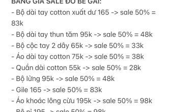 [🆕🇻🇳] Tớ là Cá – Set for Kids – Shop chuyên bán đồ bộ rời cho bé trai 0-7 tuổi 😎❤️️⭐️  CHỈ MỘT LẦN DUY NHẤT !!!!!.
Vì shop tập trung bán đồ bé trai nên sale tất cả đồ bé gái. Đã ko sale thì thôi, sale là sale đậm nha các mẹ.  Tất cả các sản , shares-0✔️ , likes-24❤️️ , date-2024-03-24 13:25:17🇻🇳🇻🇳🇻🇳📰🆕