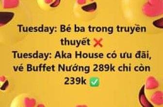 [🆕🇻🇳] Aka House – Quán nướng Nhật Bản 🍔 Top1Food 🍜 Lập team 3 người, mở tiệc nướng tại Aka House để được nhận ưu đãi ngay thôi:
, shares-0✔️ , likes-8❤️️ , date-2024-04-15 17:06:49🇻🇳🇻🇳🇻🇳📰🆕