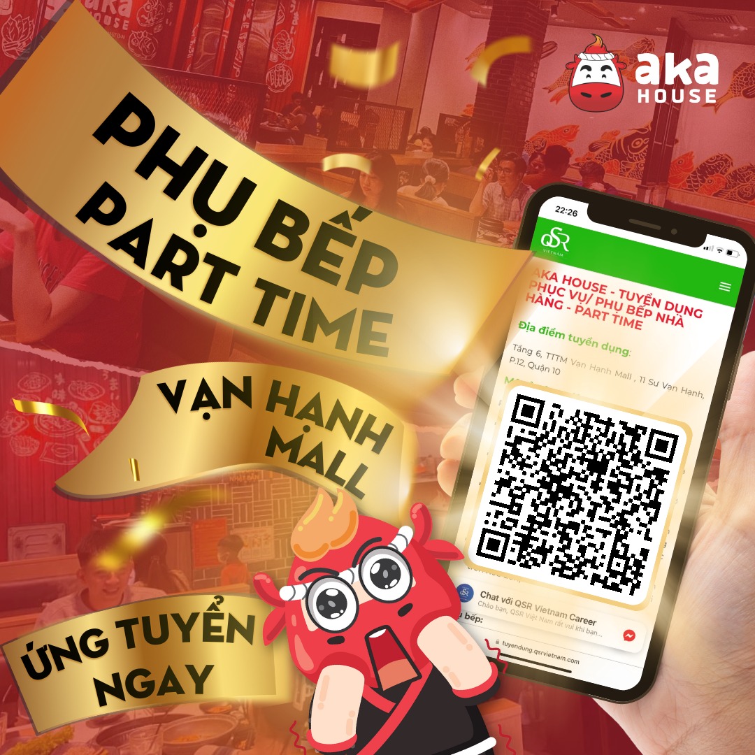 [🆕🇻🇳] Aka House – Quán nướng Nhật Bản 🍔 Top1Food 🍜 CHỈ MỘT CLICK, PICK NGAY JOB NÓNG BỎNG TAY

Thời tiết Sài Gòn sao mà nóngggg
Nhưng ở Aka House ngay lúc này đang có job còn nóng hơnnnnn

PHỤ BẾP PART TIME , shares-0✔️ , likes-7❤️️ , date-2024-05-09 08:30:07🇻🇳🇻🇳🇻🇳📰🆕