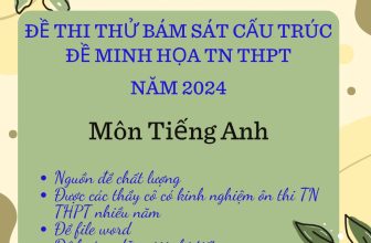 [🆕🇻🇳] Tài Liệu Giảng Dạy – Chuyên đề, đề thi thử tốt nghiệp, giáo án, đề thi-kiểm tra 📚 Top1Learn 📕 ĐỀ MIỄN PHÍ
ĐỀ THI THỬ BÁM SÁT CẤU TRÚC ĐỀ MINH HỌA TN THPT – NĂM 2024
Môn Tiếng Anh
Chi tiết dưới comment
, shares-3✔️ , likes-5❤️️ , date-2024-04-20 10:01:45🇻🇳🇻🇳🇻🇳📰🆕