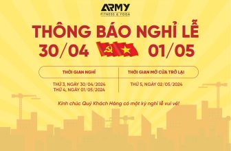 [🆕🇻🇳] Army Fitness & Yoga – Trung tâm thể dục thể thao cao cấp 🏋️ Top1Gym 💪 THÔNG BÁO NGHỈ LỄ 30/04 VÀ QUỐC TẾ LAO ĐỘNG 01/05
Army Fitness trân trọng thông báo đến Quý hội viên, Khách hàng lịch nghỉ lễ Giải phóng miền Nam 30/4, Quố , shares-0✔️ , likes-14❤️️ , date-2024-04-22 02:30:03🇻🇳🇻🇳🇻🇳📰🆕