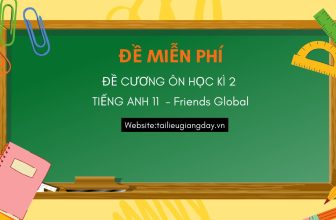 [🆕🇻🇳] Tài Liệu Giảng Dạy – Chuyên đề, đề thi thử tốt nghiệp, giáo án, đề thi-kiểm tra 📚 Top1Learn 📕 ĐỀ MIỄN PHÍ
ĐỀ CƯƠNG ÔN HỌC KÌ 2
TIẾNG ANH 11  – Friends Global
Đề file word phù hợp với quý thầy cô ôn luyện cho hs
chi tiết dưới comment
, shares-3✔️ , likes-4❤️️ , date-2024-04-23 09:11:04🇻🇳🇻🇳🇻🇳📰🆕