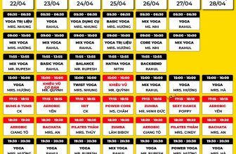 [🆕🇻🇳] Army Fitness & Yoga – Trung tâm thể dục thể thao cao cấp 🏋️ Top1Gym 💪  LỊCH TẬP TUẦN
Trung tâm xin gửi quý hội viên lịch tập tuần mới.
Thời gian : Từ 22/04 đến 28/04/2024
—
Army Fitness & Yoga trân trọng thông báo và kín , shares-0✔️ , likes-6❤️️ , date-2024-04-21 04:56:49🇻🇳🇻🇳🇻🇳📰🆕