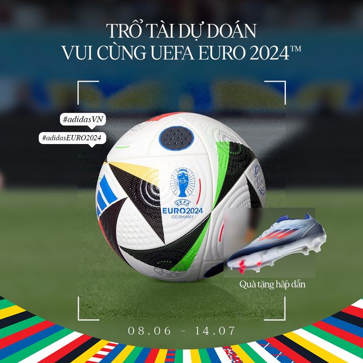 [👗🇻🇳] Adidas Việt Nam 😎❤️️⭐️ – [MINIGAME] TRỔ TÀI DỰ ĐOÁN – VUI CÙNG UEFA EURO 2024 ™🔥Hành trình chinh phục c …