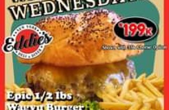 [🆕🇻🇳] Eddies D1 Diner – Eddie’s District 1 serves Authentically American Cuisine in our Original 1950’s Style Diner 🍔 Top1Food  🍜  Wagyu Wednesday Extravaganza at !Indulge in Saigon’s BIGGEST 1/2 lb 100% Wagyu burgers, served with crispy fries, now for just 199k (Regular 349K save  , shares-0✔️ , likes-3❤️️ , date-2024-06-04 11:00:23🇻🇳🇻🇳🇻🇳📰🆕