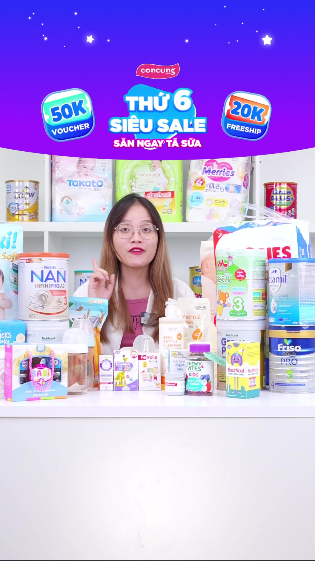 [🆕🇻🇳]  Con Cưng – Mang đến những sản phẩm tốt nhất cho trẻ em Việt Nam 😎❤️️⭐️ Duy nhất trong 𝗟𝗶𝘃𝗲𝘀𝘁𝗿𝗲𝗮𝗺 GIẢM GIÁ ĐỘC QUYỀN, …  giảm thêm đến 100K và #FREESHIP
Xem ngay tại:
Giảm 72000 VNĐ tặng kèm Combo 2 Khăn ướt Animo khi mua , shares-2✔️ , likes-217❤️️ , date-2024-05-31 08:02:10🇻🇳🇻🇳🇻🇳📰🆕