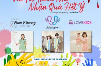 [🆕🇻🇳] Eximbank Vietnam ♥️️📚  VUI TẾT THIẾU NHI – NHẬN QUÀ HẾT ÝNhận ngay Voucher, chi tiêu hết ý chào mừng Quốc tế Thiếu Nhi 01.6 cùng Eximbank
Thưởng lớn voucher, chương trình ưu đ , shares-5✔️ , likes-27❤️️ , date-2024-05-28 12:30:12🇻🇳🇻🇳🇻🇳📰🆕