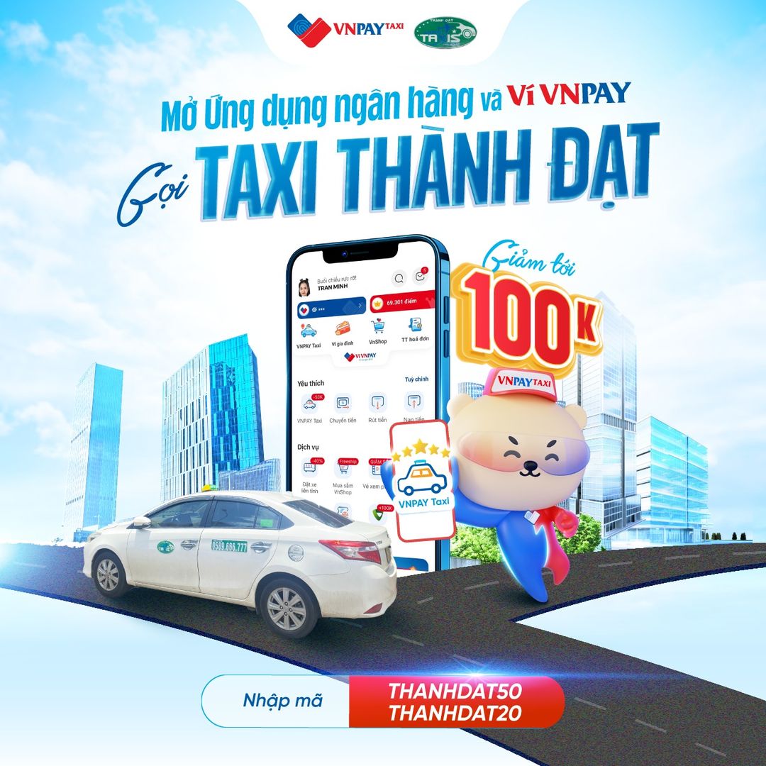 [🆕🇻🇳] VNPAY Taxi – Nền tảng Gọi Taxi quốc dân ♥️️ Top1Index 📚  XẾ ĐÓN TẬN NƠI – THÂN MỜI DEAL HOT
Hè nóng bao nhiêu nhận ngày deal hot bấy nhiêu. Nhân dịp Taxi Thành Đạt và VNPAY Taxi bắt tay hợp tác, chỉ cần mở app bo , shares-1✔️ , likes-7❤️️ , date-2024-06-01 07:30:07🇻🇳🇻🇳🇻🇳📰🆕