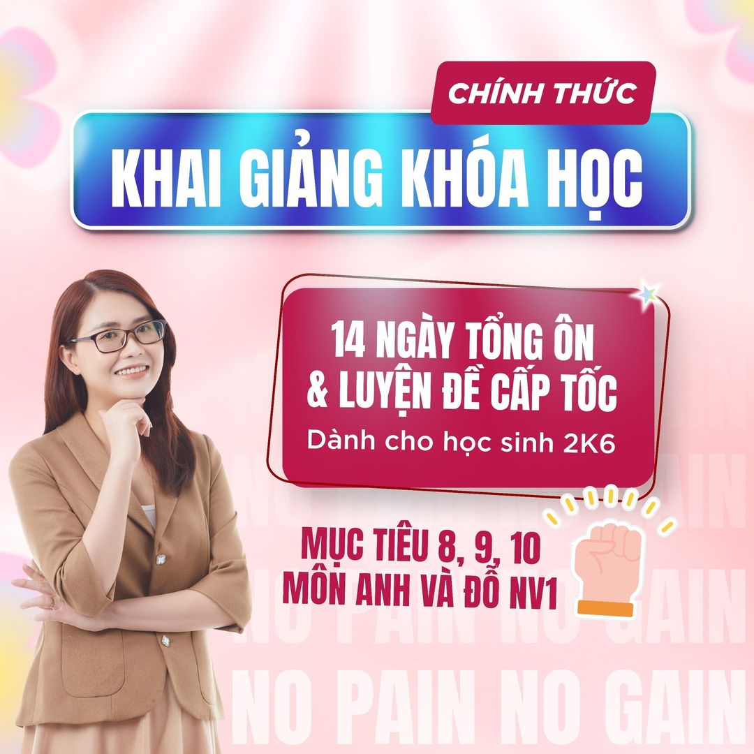 [🆕🇻🇳] Luyện Thi Tiếng Anh Cùng Cô Phạm Liễu 📚 Top1Learn 📕 Chỉ còn 9 tiếng nữa thôi, khóa cấp tốc 14 ngày sẽ chính thức khai giảng Khóa học sẽ bắt đầu vào 21h tối nay
 Các em chuẩn bị tinh thần cùng cô chiến đấu hế , shares-3✔️ , likes-99❤️️ , date-2024-06-05 05:01:42🇻🇳🇻🇳🇻🇳📰🆕