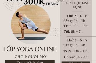 [🆕🇻🇳] GIÁO VIÊN YOGA VIỆT NAM 🧘 Top1Yoga 🤸🏻‍♀️ CHIÊU SINH YOGA ONLINE LỚP ÍT HỌC VIÊN – 300K/ 12 buổi / tháng
Hiện tại bên e đang chiêu sinh lớp yoga online dành cho người mới bắt đầu.
Giờ giấc linh  , shares-0✔️ , likes-2❤️️ , date-2024-05-26 12:16:47🇻🇳🇻🇳🇻🇳📰🆕