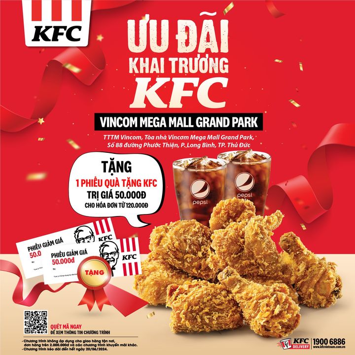 [🍗🇻🇳] KFC Vietnam 🍔Top1Food 🍗 – 01/06/2024 TƯNG BỪNG KHAI TRƯƠNG KFC VINCOM MEGA MALL GRAND PARK !!!Loa loa loa! Tin vui  …