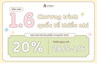 [🆕🇻🇳] EMBES là thương hiệu thời trang “Việt made” chất lượng cao dành cho trẻ em 🧑‍🧒❤️️👶⭐️ MỪNG TẾT THIẾU NHI 1/6Chào mừng Tết thiếu nhi Embes Việt Nam xin gửi tới các khách yêu chương trình ưu đãi cực lớn , mỗi năm chỉ có một lầnGiảm 20%  , shares-0✔️ , likes-8❤️️ , date-2024-05-28 03:18:59🇻🇳🇻🇳🇻🇳📰🆕
