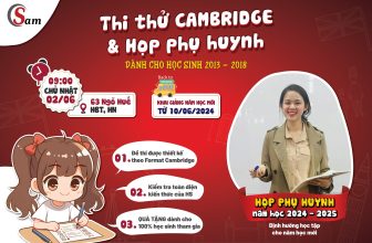 [🆕🇻🇳] Học Tiếng Anh cùng SAM – chuyên luyện thi môn Tiếng Anh Cấp 1,2,3 & IELTS tại Hà Nội 📚 Top1Learn 📕 [REMINDER] LỊCH THI THỬ CAMBRIDGE & HỌP PHỤ HUYNHTheo như lịch đã thông báo, Trung tâm SAM sẽ tổ chức 1 buổi thi thử CAMBRIDGE MIỄN PHÍ & HỌP PHỤ HUYNH d , shares-1✔️ , likes-5❤️️ , date-2024-05-27 13:53:58🇻🇳🇻🇳🇻🇳📰🆕
