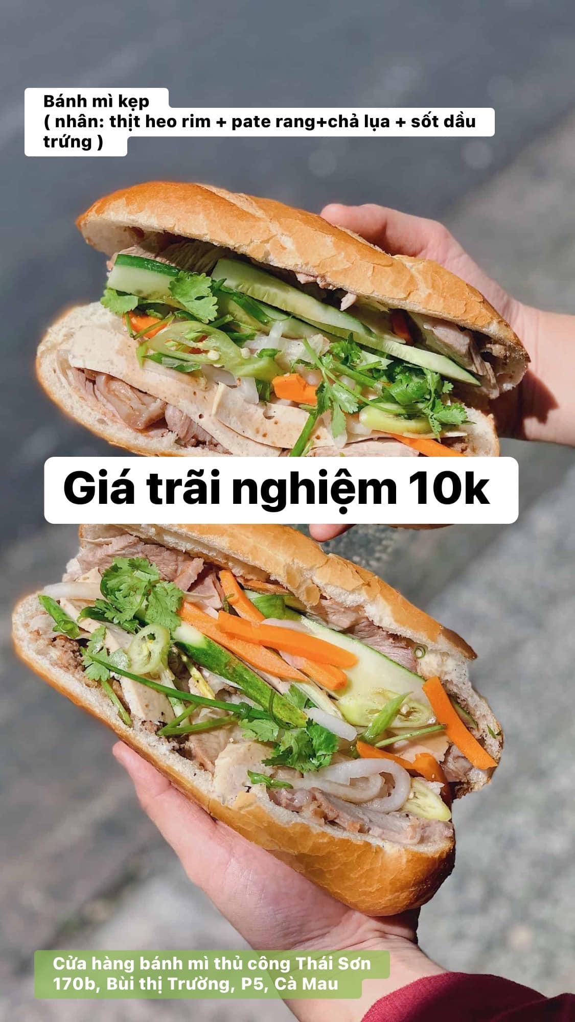 ( đặc biệt Toàn bộ bánh mì do Xưởng Bánh nhà e sản xuất luôn ạ )
Sáng 6h đến 22h
khách ghé cửa hàng mua dùm e nha !
#170b_bù
