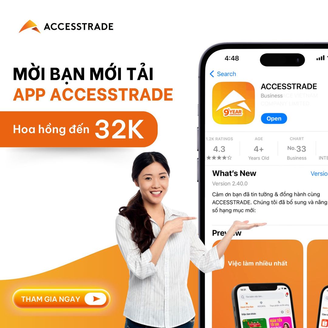 [🆕🇻🇳] ACCESSTRADE là nền tảng Tiếp thị liên kết (Affiliate Marketing) số 1 tại Việt Nam 💲 Top1MMO 🤑  NGƯỜI MỚI LÀM VIỆC DỄ – MỜI BẠN TẢI APP ACCESSTRADE 

 Nếu bạn vừa trở thành Publisher và đang tìm kiếm chiến dịch dễ ra đơn, dễ kiếm tiền và trải nghiệm l , shares-0✔️ , likes-5❤️️ , date-2024-06-05 12:00:28🇻🇳🇻🇳🇻🇳📰🆕
