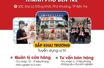 [💼🇻🇳] Tuyển Dụng TokyoLife  👁 Top1Jobs👥 TƯNG BỪNG KHAI TRƯƠNG CỬA HÀNG TẠI THÀNH PHỐ BẾN TRE – Tuyển dụng GẤP nhân sự đi làm NGAY
Địa chỉ: 30C Đại Lộ Đồng Khởi, Phú Kh , shares-8✔️ , likes-15❤️️ , date-2024-06-06 02:07:25🇻🇳🇻🇳🇻🇳📰🆕
