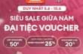 [🆕🇻🇳] Lep’ Daily – Live Gorgeous! 👕 Top1Fashion 👗  SIÊU SALE GIỮA NĂM – ĐẠI TIỆC VOUCHER
Duy nhất 5.6 – 10.6 trên:
Cùng 𝐋𝐞𝐩’ đón chào một mùa hè rực rỡ với ngày hội SHOPEE VIDEP cùng hàng triệu voucher HOT , shares-24✔️ , likes-388❤️️ , date-2024-06-05 04:05:43🇻🇳🇻🇳🇻🇳📰🆕