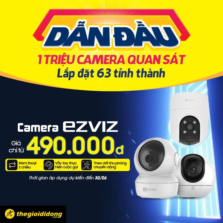 [🛍️🇻🇳] The Gioi Di Dong Joint Stock Company 🛍️ Top1Brand ⭐️ – Dẫn đầu – 1 triệu Camera quan sát – Lắp đặt 63 tỉnh thànhCamera Ezviz – Giá ch …
