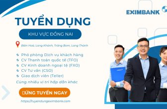 [🆕🇻🇳] Tuyển Dụng Eximbank –  Ngân hàng TMCP Xuất Nhập Khẩu Việt Nam 👁 Top1Jobs👥 [ĐNB] – Tuyển dụng Khu vực Đồng Nai
Nhiều vị trí hấp dẫn tại các Đơn vị kinh doanh đang chờ đón bạn– Trưởng phòng Khách hàng doanh nghiệp (Long Khánh)
–  , shares-0✔️ , likes-3❤️️ , date-2024-06-12 11:59:53🇻🇳🇻🇳🇻🇳📰🆕
