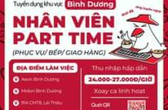 [🆕🇻🇳] Pizza Hut VN Recruitment  👁 Top1Jobs👥 Các bạn trẻ tại khu vực Bình Dương ơi! Nhà Hut đang tìm kiếm thêm các đồng đội cho vị trí NHÂN VIÊN PART TIME. Đừng để vụt mất đi cơ hội nghề nghiệp hấp dẫ , shares-3✔️ , likes-10❤️️ , date-2024-06-12 12:00:27🇻🇳🇻🇳🇻🇳📰🆕