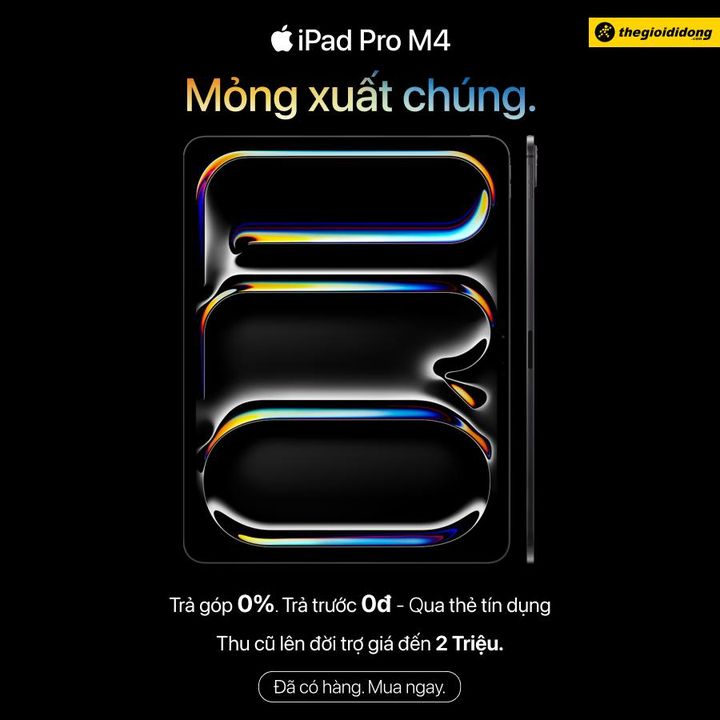 [🛍️🇻🇳] The Gioi Di Dong Joint Stock Company 🛍️ Top1Brand ⭐️ – 🍎 iPad Pro M4 cập bến Thế Giới Di Động!Trả góp 0% – Trả trước 0đ Qua thẻ …